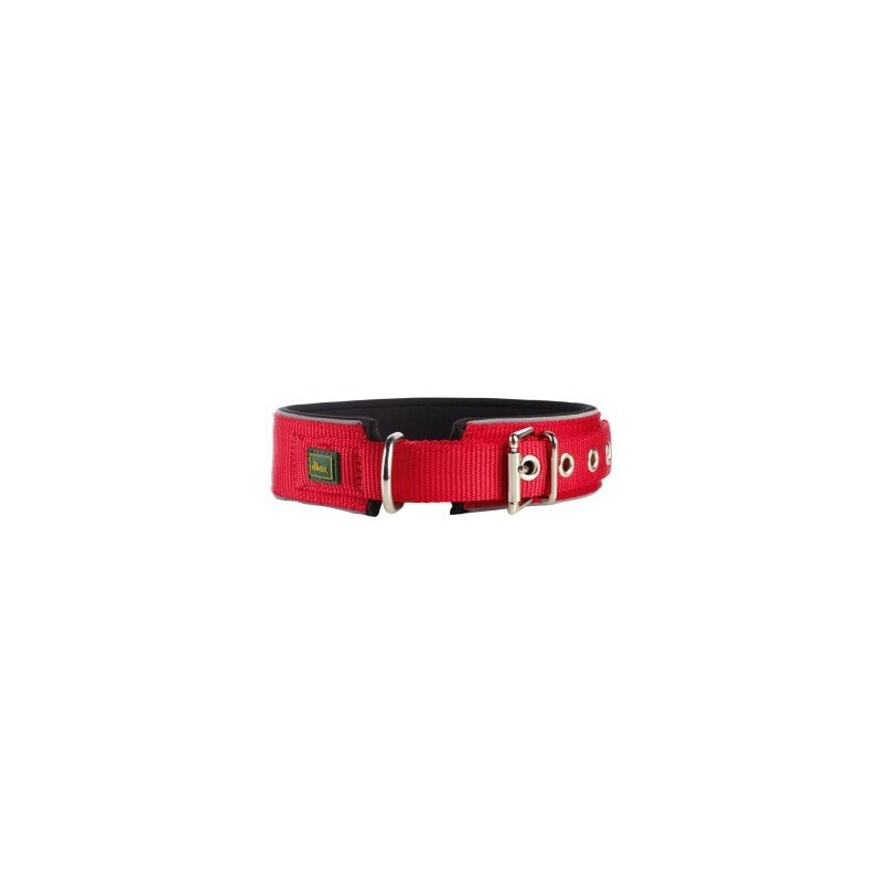 Hunter Halsband Neopren Reflect rot/ schwarz 65 cm