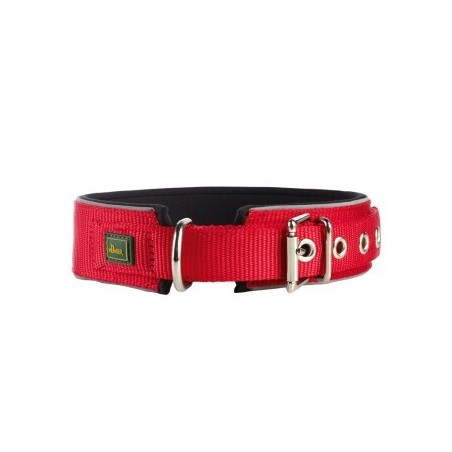 Hunter Halsband Neopren Reflect rot/ schwarz 65 cm