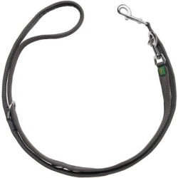 Hunter Verstellbare Führleine Divo braun/ grau 2 cm, 2 m