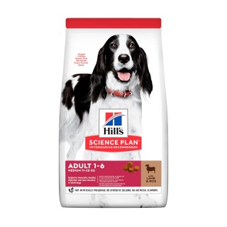 Hill's Science Plan Advanced Fitness Adult Medium Hundefutter - Lamm & Reis - 14 kg