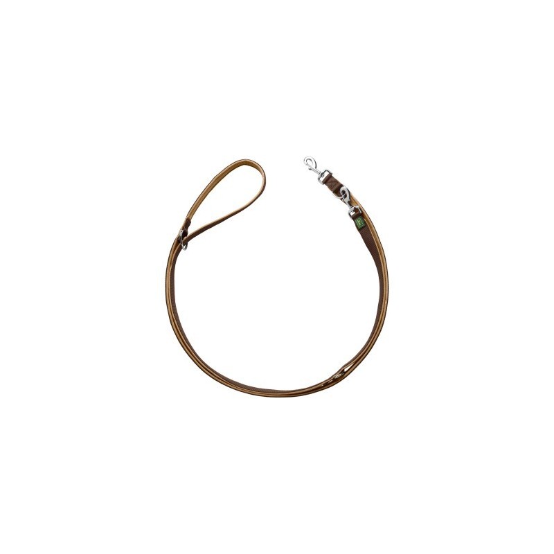 Hunter Verstellbare Führleine Neopren braun/ caramell 2,5 cm, 3 m