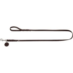 Hunter Führleine Solid Education dunkelbraun 1,1 cm, 1,5 m