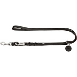 Hunter Verstellbare Führleine Solid Education schwarz 1,3 cm, 2,5 m