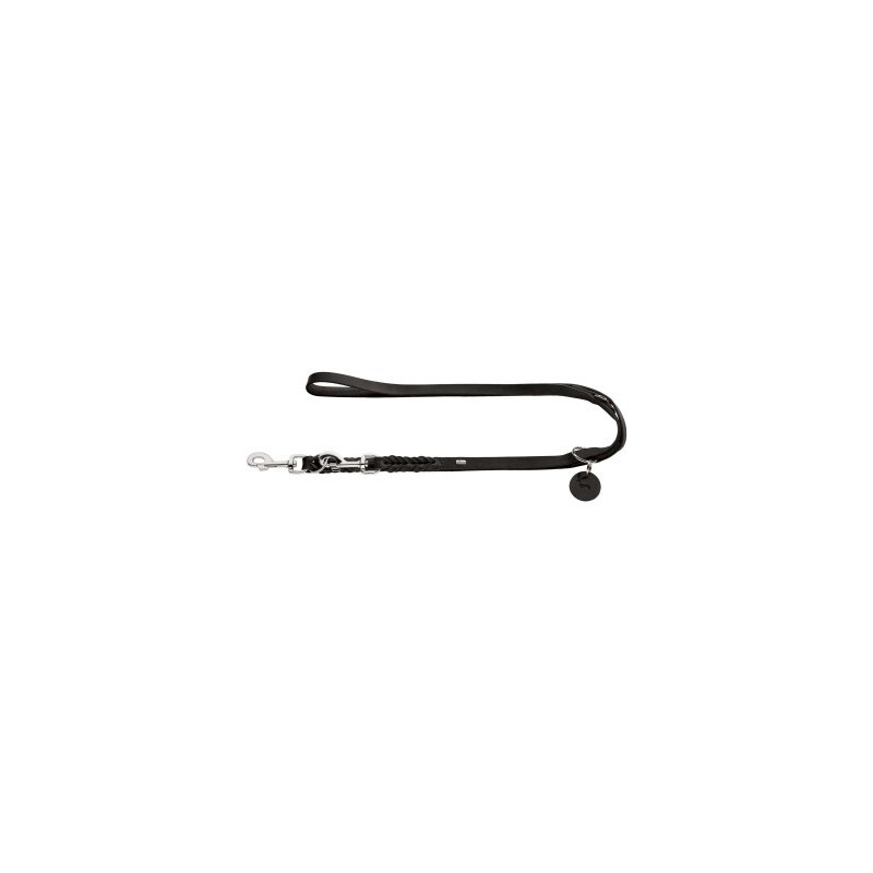 Hunter Verstellbare Führleine Solid Education schwarz 1,8 cm, 2,5 m