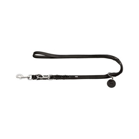 Hunter Verstellbare Führleine Solid Education schwarz 1,8 cm, 2,5 m