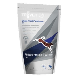 TROVET Unique Protein Treats URT Hund - Kaninchen - 8 x 125 g