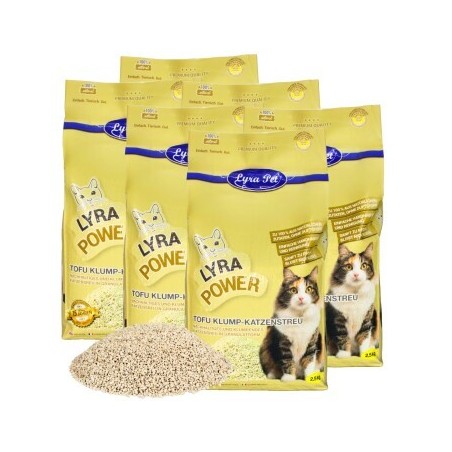 Lyra Pet Tofu Katzenstreu 15 kg