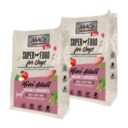 MAC's Dog Mono Mini Adult Trockenfutter Truthahn und Süßkartoffel 2x7 kg