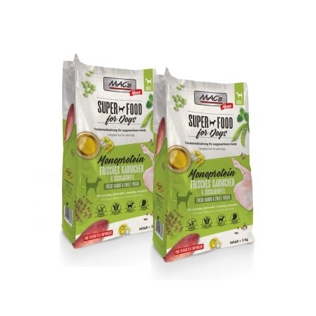 MAC's Dog Mono Adut Trockenfutter Kaninchen 2x3 kg