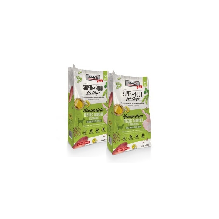 MAC's Dog Mono Adut Trockenfutter Kaninchen 2x3 kg