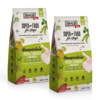 MAC's Dog Mono Adut Trockenfutter Kaninchen 2x12 kg