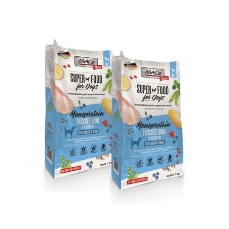 MAC's Dog Mono Adut Trockenfutter Huhn 2x3 kg