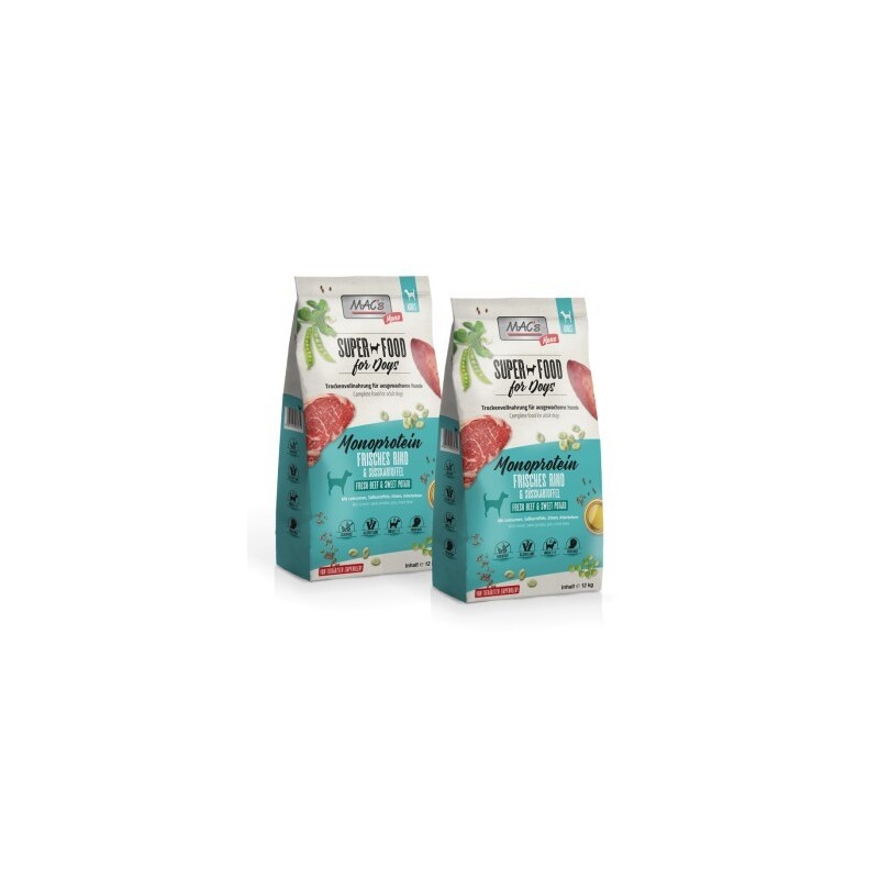 MAC's Dog Mono Adut Trockenfutter Rind 2x12 kg