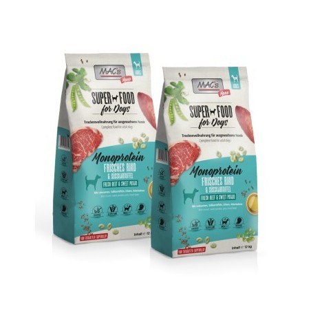 MAC's Dog Mono Adut Trockenfutter Rind 2x12 kg
