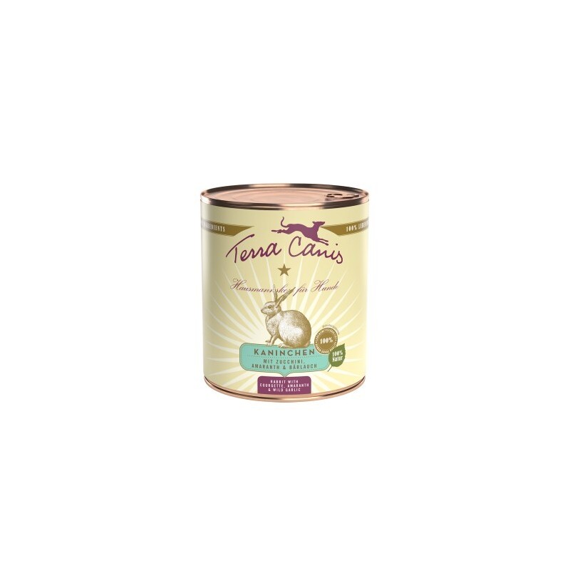 Terra Canis Classic Adult 6x800g Kaninchen mit Zucchini, Amaranth und Bärlauch