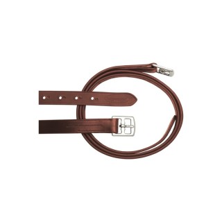 4Horses nummerierte Steigbügelriemen kastanie braun 1,35 m