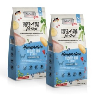 MAC's Dog Mono Adut Trockenfutter Huhn 2x12 kg