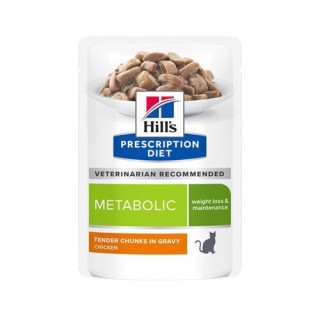 Hill's Prescription Diet Metabolic Weight Management Katzenfutter - Huhn - 12 x 85 g