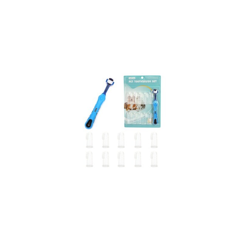 nobleza 2 in 1 Zahnpflegeset für Hunde