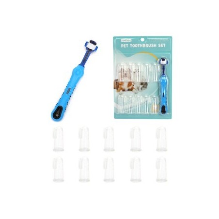 nobleza 2 in 1 Zahnpflegeset für Hunde