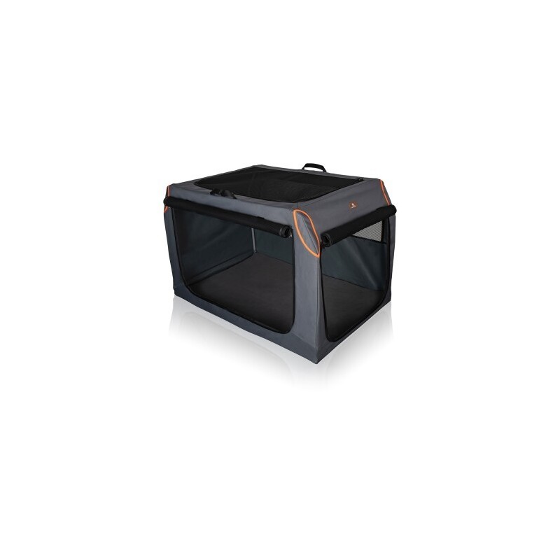 Knuffelwuff faltbare Hundebox Auto Transportbox Alverstone mit Aluminiumgestell für den Kofferraum M
