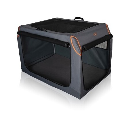 Knuffelwuff faltbare Hundebox Auto Transportbox Alverstone mit Aluminiumgestell für den Kofferraum M