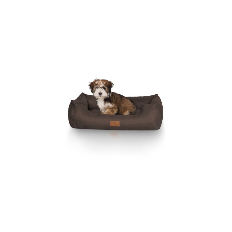 Knuffelwuff Hundebett Dreamline aus Velours braun M-L