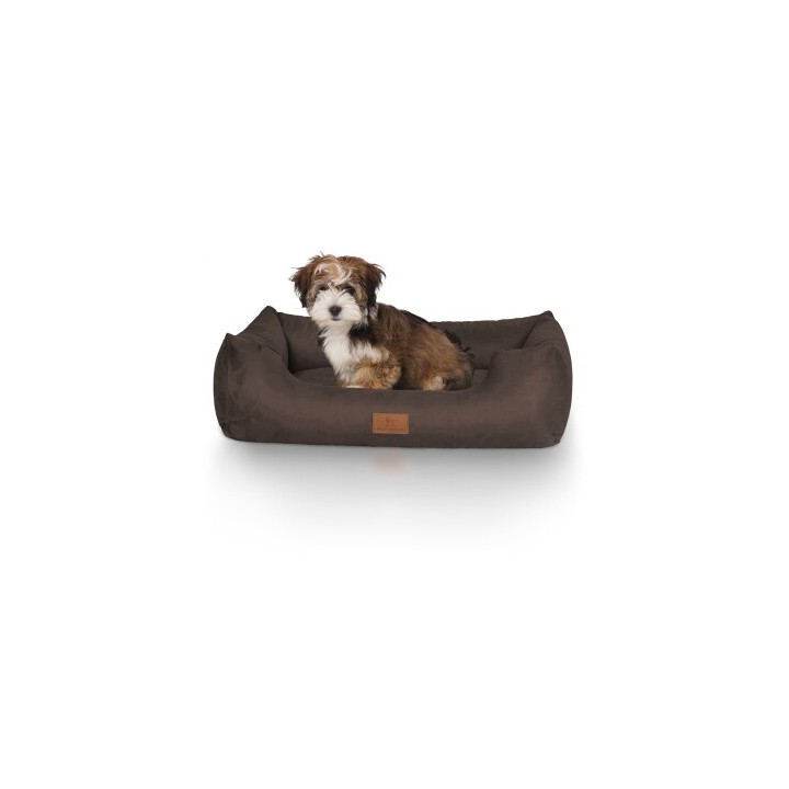 Knuffelwuff Hundebett Dreamline aus Velours braun M-L
