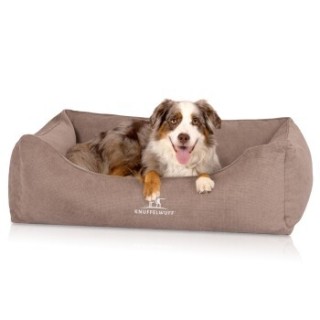Knuffelwuff orthopädisches Hundebett mit Fächer-Wendekissen Baltimore beige XXL