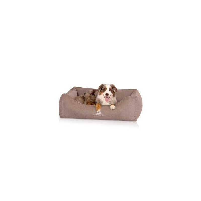 Knuffelwuff orthopädisches Hundebett mit Fächer-Wendekissen Baltimore beige XXL