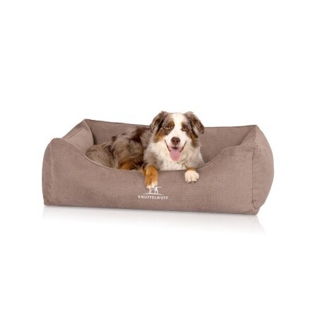 Knuffelwuff orthopädisches Hundebett mit Fächer-Wendekissen Baltimore beige XXL