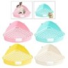 Kaninchen Katzentoilette Toilette Tiertöpfchen Trainer Hasen Ecke Toilettenbox für Frettchen Hamster Katze Heimtierbedarf ros