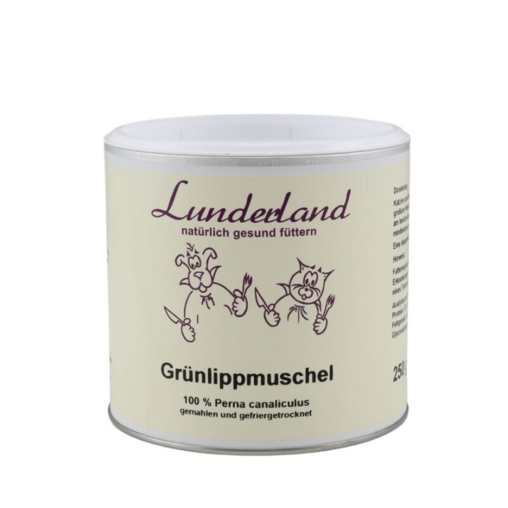 Lunderland Grünlippmuschelpulver für Hunde und Katzen 250 g