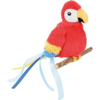 AniOne Spielzeug Papagei auf Matatabi-Stab