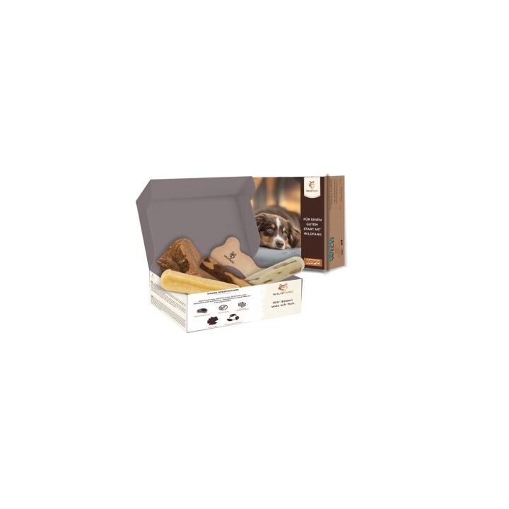 Wildfang ® Kauwurzel / Kauspielzeug Paket Hundebox - Kauspaß S