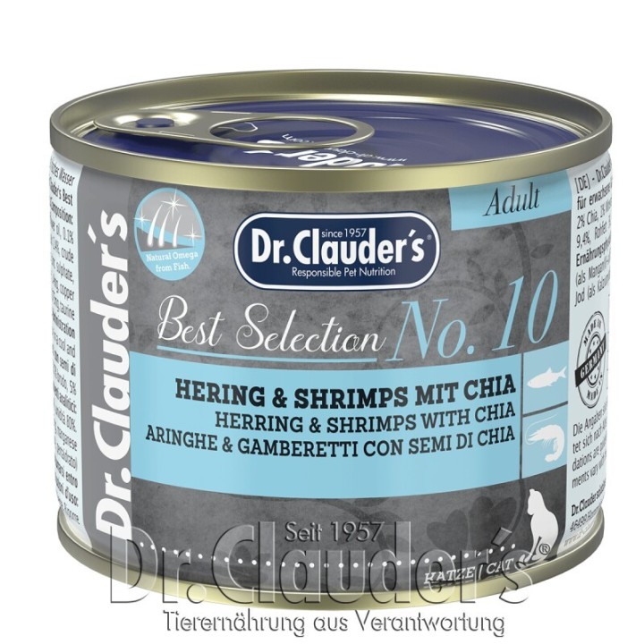 Dr. Clauder's Best Selection No 10 Hering & Shrimps mit Chia 12x200 g