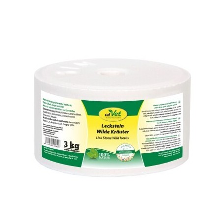 cdVet Leckstein Wilde Kräuter 3 kg