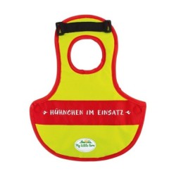 My little Farm - Federschutzweste für Hühner (mit Aufdruck "Hühnchen im Einsatz")