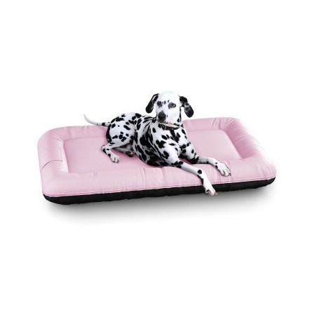 Knuffelwuff Wasserfestes In und Outdoor Hundebett Lucky Color Edition aus Nylongewebe hellrosa XXL