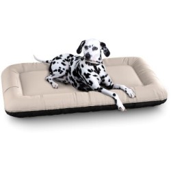 Knuffelwuff Wasserfestes In und Outdoor Hundebett Lucky Color Edition aus Nylongewebe beige XXL