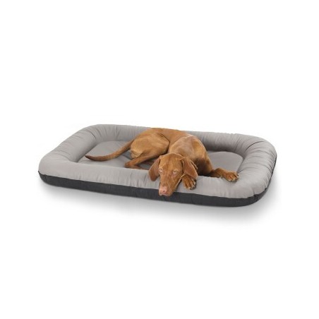 Knuffelwuff Kunstleder Hundebett Jerry grau XXXL