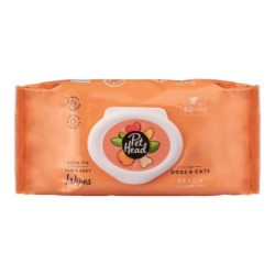 Pet Head Feuchttücher für Haustiere Quick Fix Pfirsich (80 Stck.)