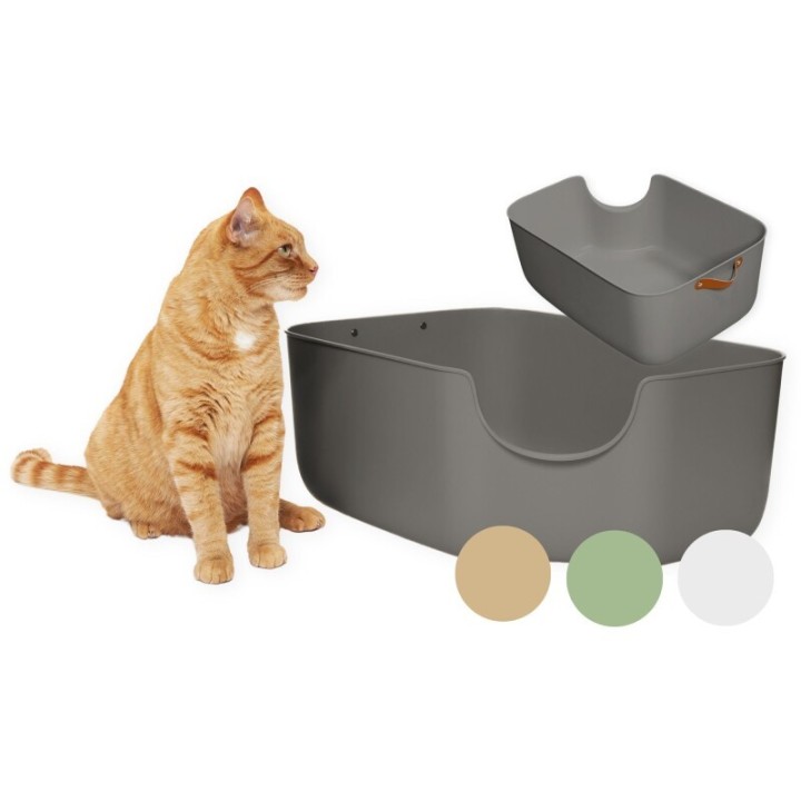 PIUPET Katzentoilette grau
