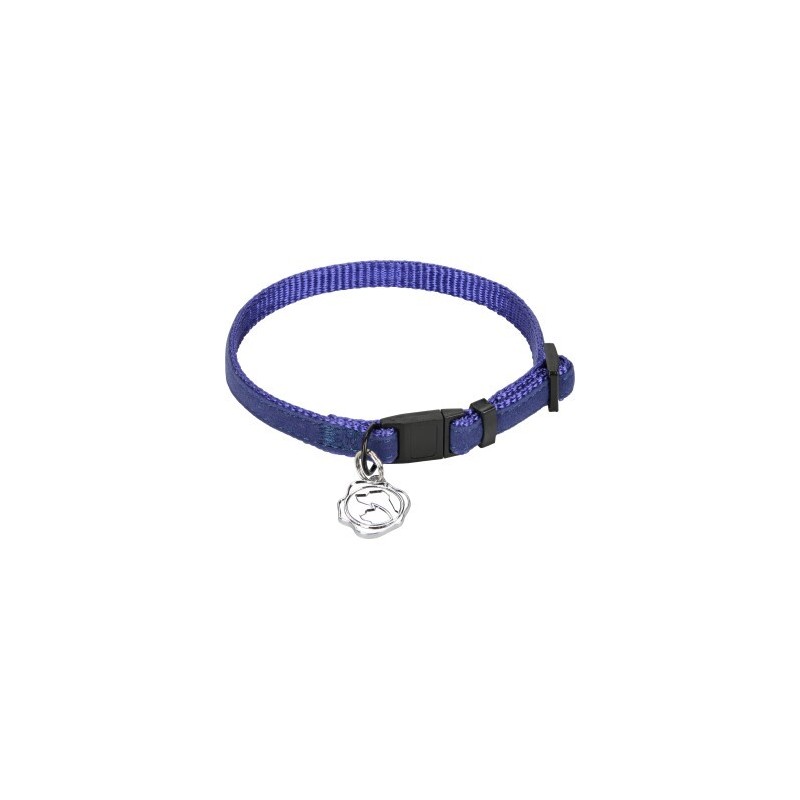 MORE Katzenhalsband Royal Baumwolle blau