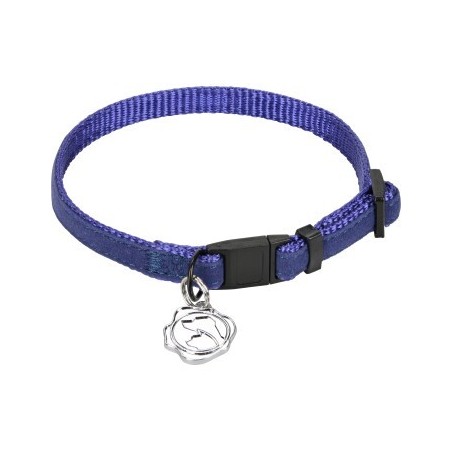 MORE Katzenhalsband Royal Baumwolle blau
