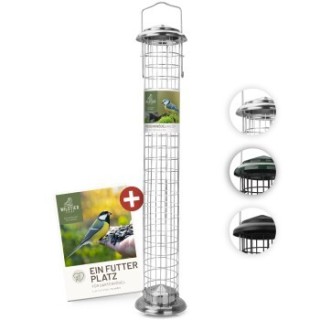 wildtier liebe Meisenknödelhalter 52cm, Silber