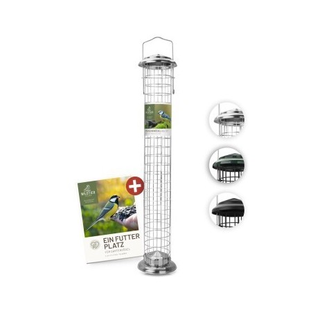 wildtier liebe Meisenknödelhalter 52cm, Silber