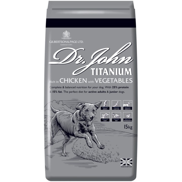 Dr John Reich an Huhn mit Gemüse Titanium 4 kg