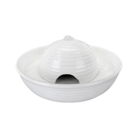 Trixie Trinkbrunnen Vital Flow Mini, Keramik, 0,8 l/ø 24×10 cm, weiß
