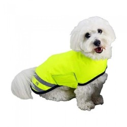 HyVIZ Reflector Wasserdichter Hundemantel L gelb